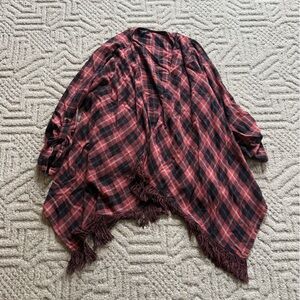 Torrid Rust and Black Plaid Open Cardigan